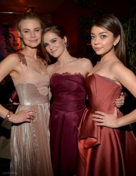 Zoey Deutch, Sarah Hyland, & Lucy Fry @ Vampire Acacemy Premier After Party (With Others) 02/04/2014