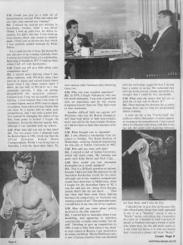 Дольф Лундгрен (Dolph Lundgren) в австралийском журнале о боевых искусствах "BLITZ" октябрь /ноябрь 1992 77cf1c318552807