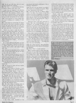 Дольф Лундгрен (Dolph Lundgren) в австралийском журнале о боевых искусствах "BLITZ" октябрь /ноябрь 1992 919424318553752