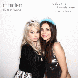 Debby Ryan - Boscobooth of her 21st birthday party May 27th, 2014 (W/ Victoria Justice)